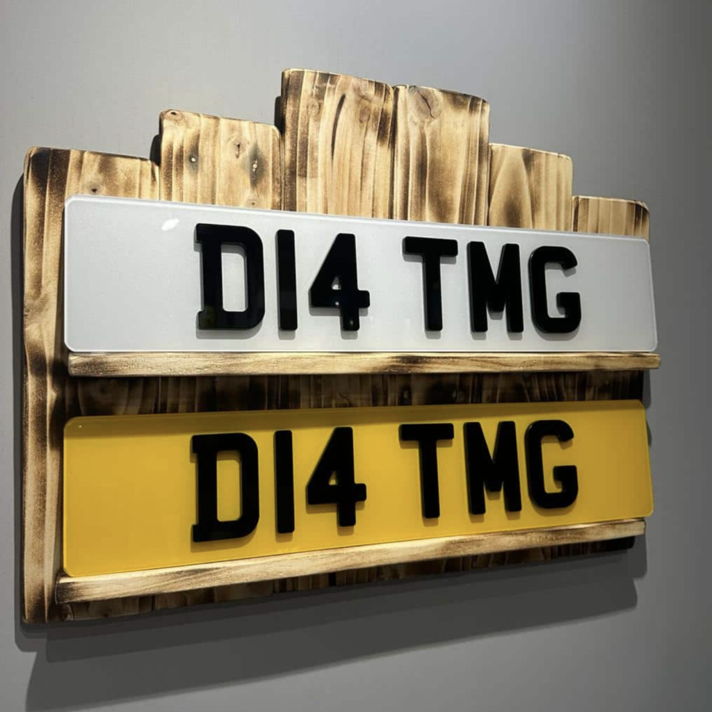 thumbnail image 2 of DVLA Approved Number Plates – Acrylic, White & Yellow, Road Legal, Customizable 2 of 5